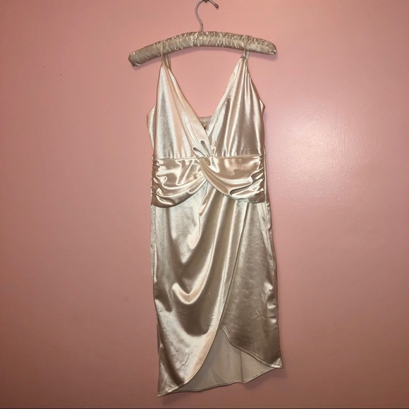 White Marilyn Silk Dress - Picture 4 of 6